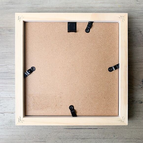 Framed Original Painting Purple Lilac Flowers Floral Dark Background Signed 7x7 - Picture 3 of 4